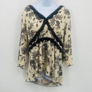 Fashion Bug Stretch Blouse - Size 2X - Lightweight & Flowy